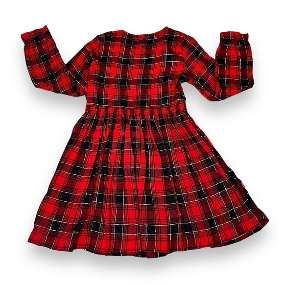 Cat & Jack Girls Plaid Holiday Dress Size Large - Picture 4 of 5